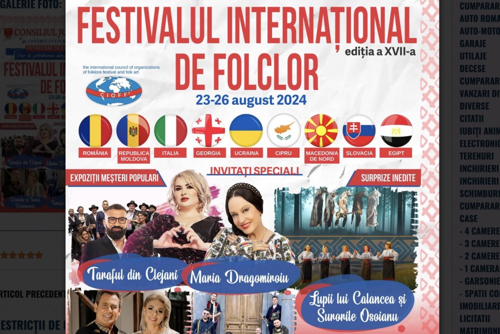 Lupii lui Calacea și Surorile Osoianu, invitați speciali la Festivalul Internațional de Folclor „Doina Covurluiului” de la Galați